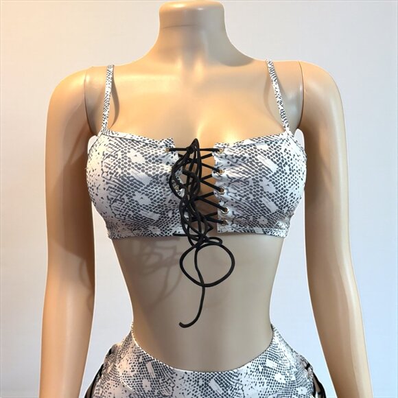 Snake Print Women 2 Piece Outfits - Picture 9 of 12